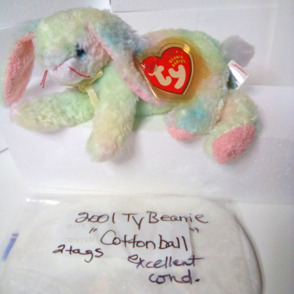2001 Ty beanie baby, cottonball